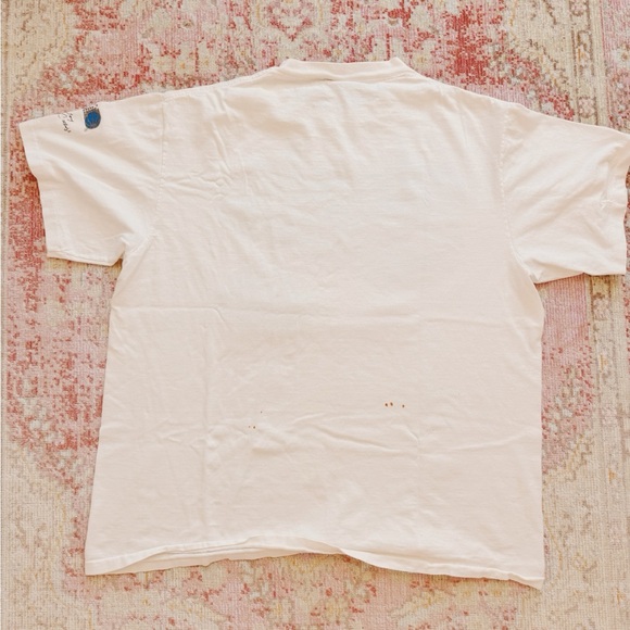 Vintage Men’s Orlando Magic White and Blue Graphic T-Shirt - Picture 2 of 4